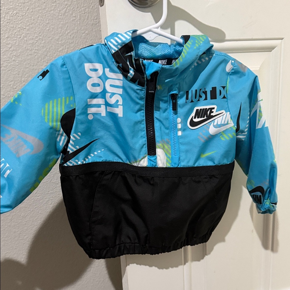 Nike Baby Boy Blue and Black Windbreaker Jacket